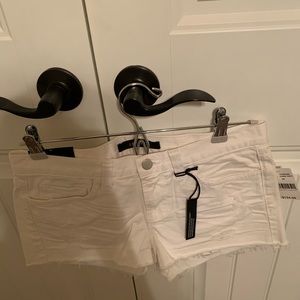 J Brand White Cut Off Shorts NWT 26